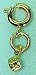 Millennium DICE Gold Dangle - Nail Art/Nail Charm/Nail Dangle