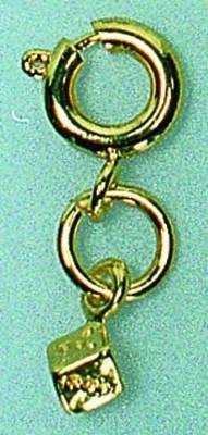 Millennium DICE Gold Dangle - Nail Art/Nail Charm/Nail Dangle