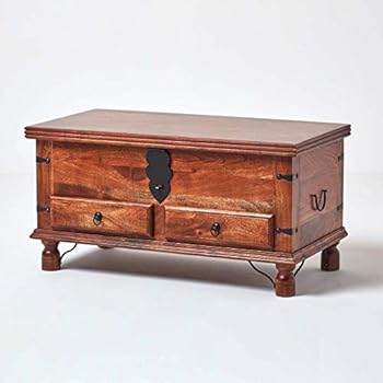 Coffee Table Trunk With Storage : Chadwick Leather Storage Trunk Coffee Table Espresso Brown Brandalley - The dramatic custom hasp and metal braces were inspired by an antique trunk found in india.