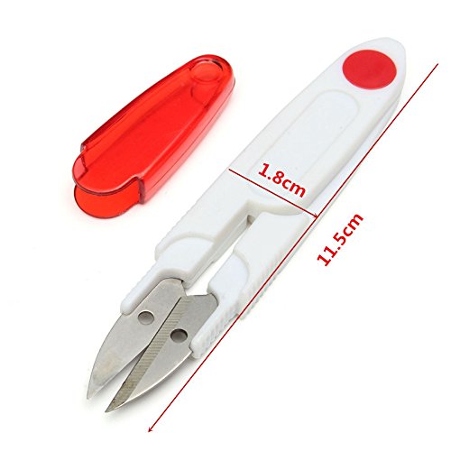 Leder Nähen Set,Drillpro 14 PCS Lederhandwerk Handnähen Kit Handgeräte Nähenset,Ahle Thread Fingerhut Gewachst für Handgemachte Lederwaren DIY Werkzeug Set Kit - 5