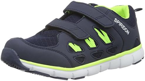 EB kids Boys’ Spiridon Fit V Low-Top Sneakers, Blue (Marine/Lemon), 1 Child UK