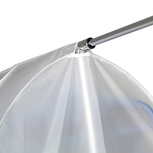 HLC 150 x 133 x 55 CM Anti-staub Abdeckung Abdeckhaube Staubschutz für Kleiderständer Kleiderstange mit Reißverschluss - 7