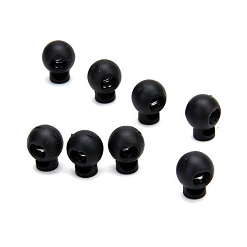 VORCOOL 100 Stück Kordelstopper DIY Schwarz Kunststoff Verbindungselement Cord Lock Stopper Umschaltflächen - 2