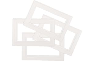 NCaan 4pk Light Switch Finger Plate (Double, White)