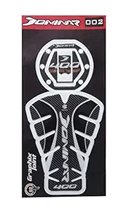 Open Throttle Racers Bajaj Dominar 400 Compatible Tank Pad combo Carbon Fibre