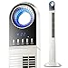 Produktbild Großer Luftkühler Oszillierende Turmventilator mit Fernbedienung blattlose vertikale Klimaanlage Lüfter, 3 Geschwindigkeit, leise, 15 h Timer, 35,5 x 135 cm, weiß Anpassung Energiesparende Fans