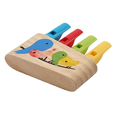 Ogquaton Panpipe Outpost Wood Sifflet Oiseaux Sifflet Flûte Instrument de Musique Instrumentale Instrument de Musique Jouets pour Enfants Cadeau élégant et Populaire