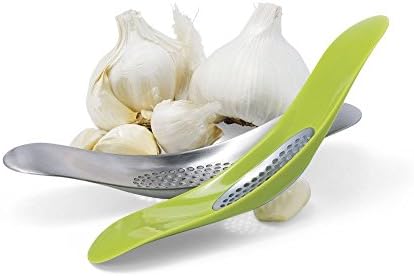 Rk Traders Easy Mince Rocker Garlic Press Crusher Kitchen Tool (ASSORTED COLORS)