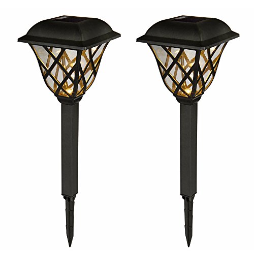 2er Set LED Solar Wegbeleuchtung Vintage Lights4fun - 3