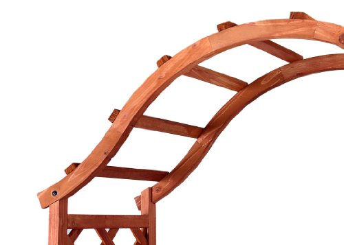 Nexos Holzeingang Torbogen Rosenbogen Rankhilfe Spalier Pergola Topfstellplätze Holz - 4