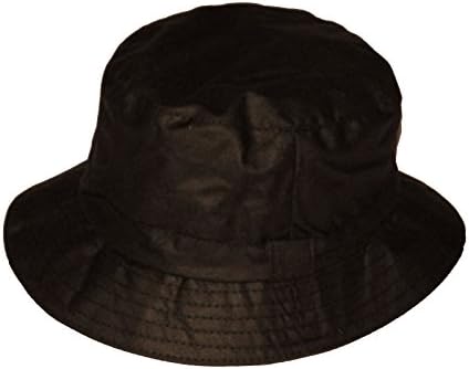 Henry Thomas Adult Unisex Classic Waxed Country Style British Made Bucket Hat Brown-Lrg-58cm