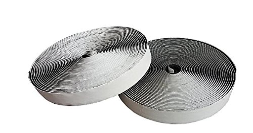 Klebebänder Klettband selbstklebend in Schwarz selbstklebend [5m] Klettband selbstklebend Breite 20mm für alle Arten von Grafikrahmen Installation - 5