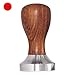 Produktbild Sroomcla Kaffeepulver-Pressmaschine, Thread Flat Bottom Tamper mit rotem Sandelholz Espresso Tamper 49MM / 51MM / 59MM