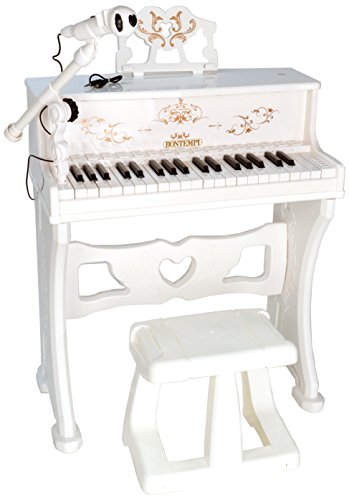 Bontempi- Pianoforte, Colore Bianco, 10 8000