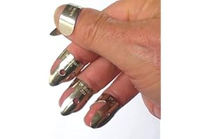 DR SHERPA METAL FINGER PICKS & THUMB PICK SET GUITAR FINGERPICKS FOR DOBRO BANJO GUITAR ETC