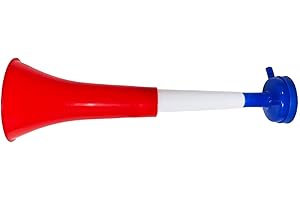 Pandiui23 Trompettes Vuvuzela Deux corps Accessoire pour football et célébrations sportives Klaxon d'air bruyant pour l'animation Idéal pour le transport
