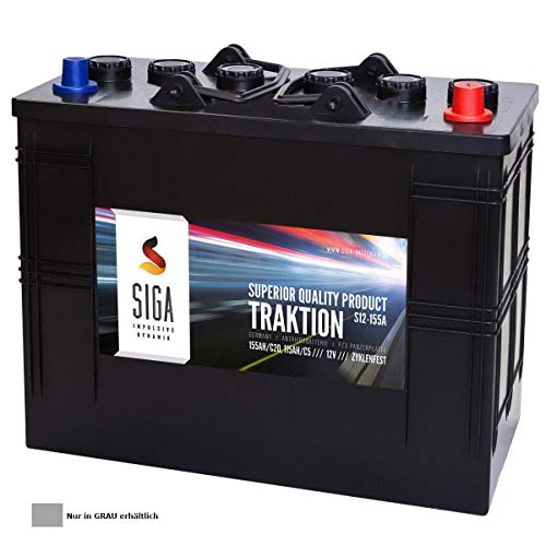 Preisvergleich Produktbild 155Ah 12V Panzerplatte (PZS) Batterie Antrieb Hubwagen Hebebühne Solar Traktionsbatterie 110Ah 115Ah