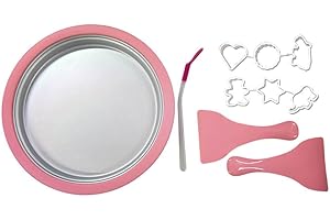 ‎MIKAMAX MikaMax - Eis Teppanyaki Platte - Eiscreme Rollen Machine - DIY Roll - Ice Pan Eismaschine - mit rezepten - Zum Zubereiten von Ice Cream Rolls