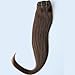 GoGoDiva Clip in Hair Extensions 100% Human Remy Hair #4 Dark Brown colour 20 inches Length 120 grams hair weight