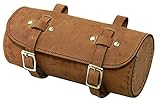  Herte Fahrradsatteltasche, für Herren, rund, echtes Leder