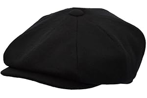 WALKER AND HAWKES - Men's Melton Wool Waterproof 8-Panel Bridgemoor Baker Boy Cap