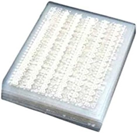 Dojore 20 Sheets of White Classy Lace Nail Art Decals. Perfect for Manicures and Pedicures. Stickers Tattoo Transfers Vinyls (White)