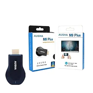 AUSHA 4K Wireless HDMI Miracast Display Screen Mirroring Receiver Dongle (Model M9)