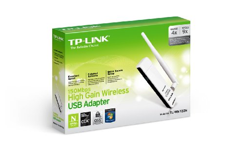 TP-Link TL-WN722N High Gain Wireless-LAN USB Adapter (150Mbps) - 2