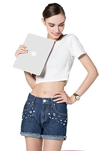 MOSISO Ultra Slim Plastik Hartschale Schutzhülle Snap Case für MacBook Air 13 Zoll (A1466 / A1369), Weiß - 8