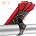 Produktbild Handyhalterung Fahrrad, Sporcis Handyhalter 360°Rotation mit 4,0-6,0 Zoll, Universal Silikon Verstellbarer Handy Halter für Fahrrad Mountainbike Motorrad (Schwarz)
