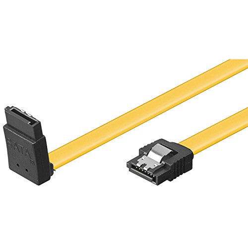 Wentronic HDD S-ATA Kabel 1,5GBs/3GBs/6GBs (S-ATA L-Type auf L-Type 90) 0,7m schwarz