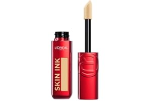 L'OREAL PARIS L'Oréal Paris Fondotinta Correttore 2 in 1, Copertura Semplice e Uniforme Fino a 48h, Finish Matte, Semipermanente, Texture Leggera, Infallible Skin Ink, Tonalità: Light Warm 140, 15 ml