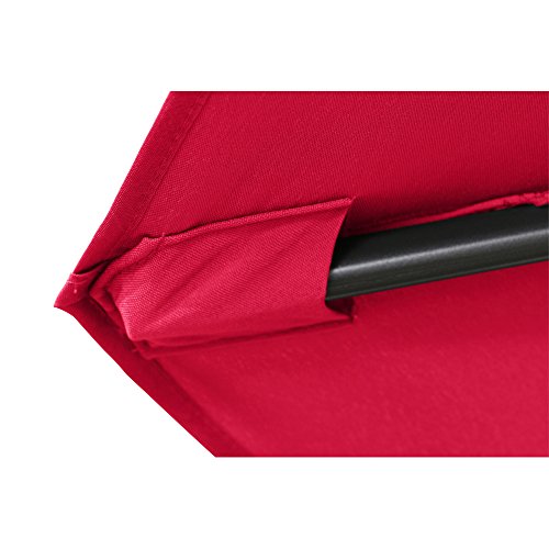 Siena Garden 336860 Ampelschirm Klassik Bezug rot Gestell grau Ø 300 cm - 9