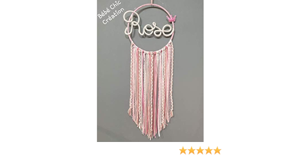 Attrape Reve Personnalise Prenom En Tricotin Amazon Fr Produits Handmade