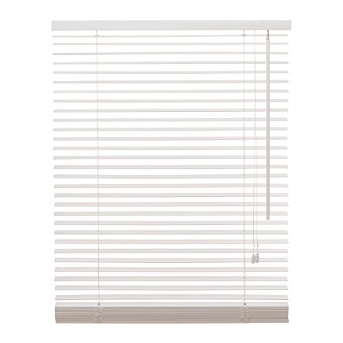 Holzjalousie 35mm weiss / Holz Jalousie Jalousette Echtholz (100×130 (B x H in cm)) - 8