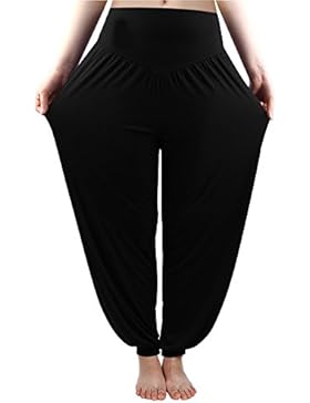 Fitglam Yogahose Haremshose Pumphose Baumwolle Yoga Pants Damen