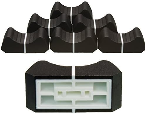 6 x Professional Fader Knob Black 4mm Lever 6 Slide Potentiometer Fader Caps