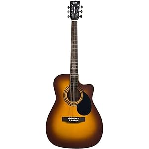 Cort Mahogany Acoustic Guitar With Cutaway AF500C Sunburst