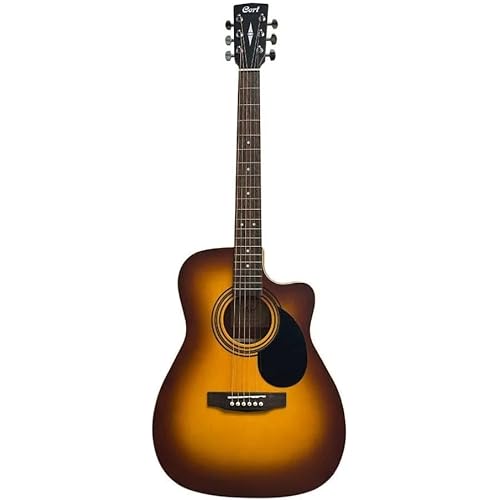 Cort Mahogany Acoustic Guitar With Cutaway AF500C Sunburst