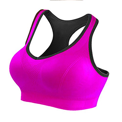 Keysui Yoga Sport BH Fitness Bustier Stretch Breathable Komfort Push up Ohne Bügel Tank Top - 4
