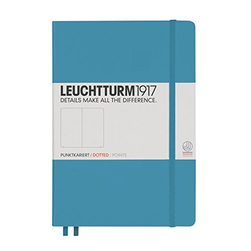 Download Leuchtturm1917 Notebook Medium (A5), Hardcover, 249 pages Dotted Nordic Blue