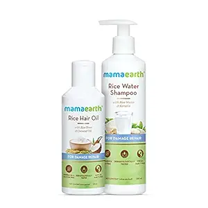 Mamaearth Rice Hair Oil ? 150ml + Rice Water Shampoo ? 250 ml
