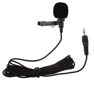 Teconica Professional Collar Mic for YouTube Grade Lavalier Microphone Omnidirectional with Easy Clip On System  Perfect for Recording Voice/Interview/Video Conference/Podcast/i-Phone/Android