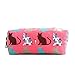 Miss LuLu Women Girls Canvas Students Pen Pencil Case zipper Bags Cosmetic Travel Makeup Bags Pouch Box (Cat Pink)