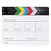 Produktbild Andoer 10 "* 12" / 24,5 * 30cm Acryl Dry Erase Schindel Clap-stick Clapper Board Slate für Film-Film-Cut Action-Szene