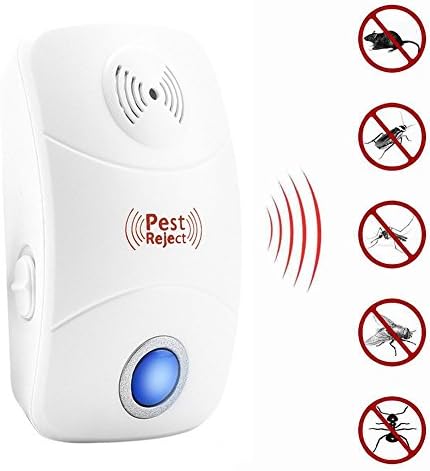 Ultrasonic Pest Repeller for Mouse, Rat, Cockroach, Rodents, Flies, Roaches, Ants, Fleas and Other Insects. Indoor, Garden, Back Yard Repellent