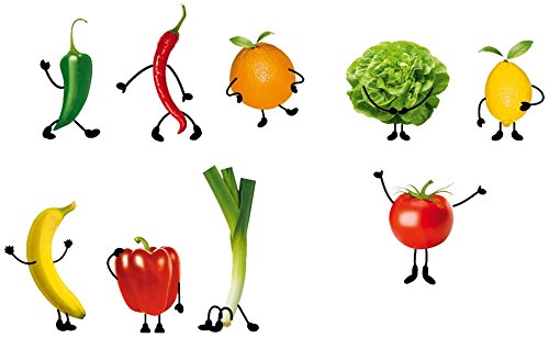 Eurographics Deco Sticker / Wandtattoo DS-DT1033 Crazy Vegetable 25 x 35 cm