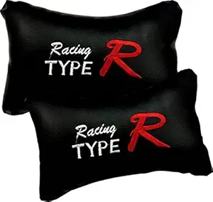 RONISH Black Typer Rectangular Car Neckrest Pillow for Kwid EV