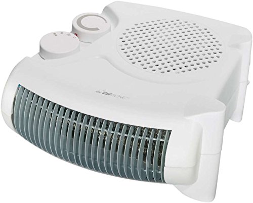 Heizlüfter mit regelbaren Thermostat Ventilator Heizgerät Elektroheizer 2 Heizstufen (leistungsstarke 2000 Watt + Überhitzungsschutz)