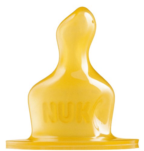 NUK Classic Neck Size 2 Latex Teat - Medium (2 Pack)